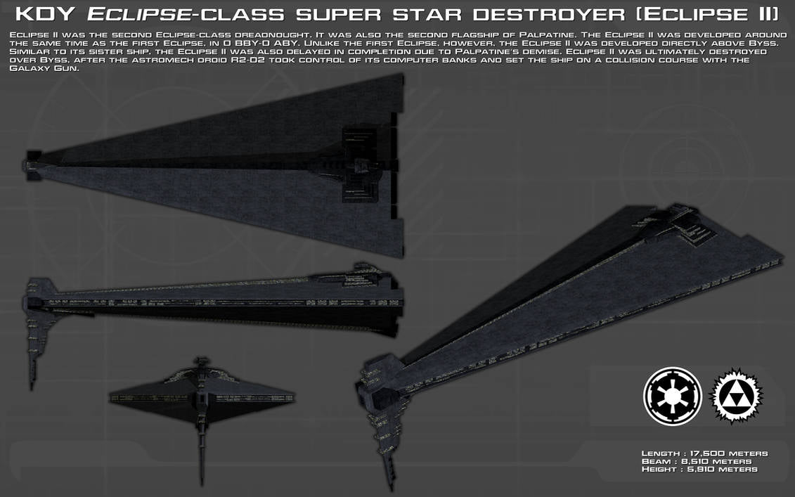 Star Wars Armada Raw or FULLY PAINTED 24” Eclipse Super Star Destroyer Empire 12k 3D