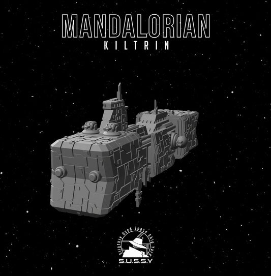 Star Wars Armada Mandalorian Kiltrin Frigate 12k 3D Resin Print FanArt