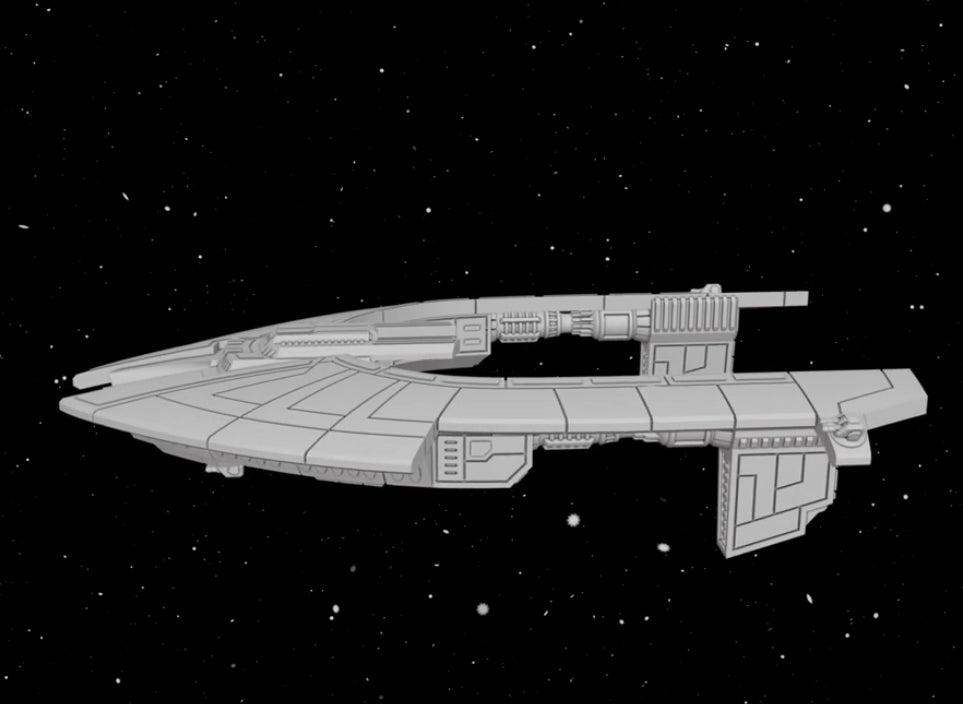 Star Wars Armada Clone Wars CIS Sabaoth Frigate •  3D Print Raw or Painted • Scale Ship Battles