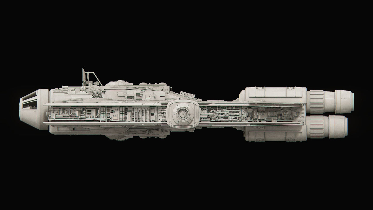 Star Wars X-Wing 1/270 Corellian YT-3100 cargo class freighter SWTOR 12k 3D Raw/Unpainted or Hand-Painted