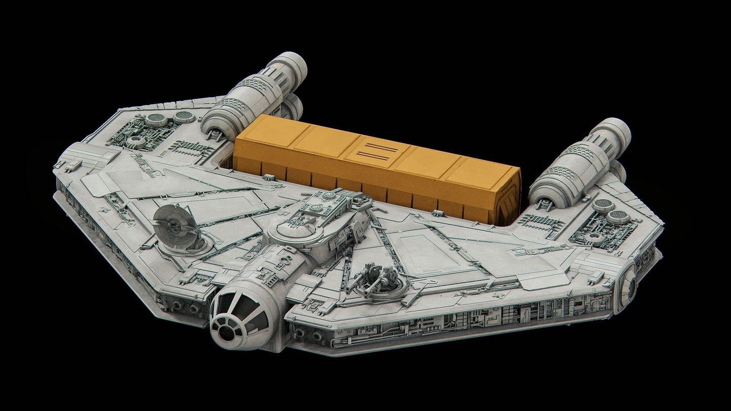 Star Wars X-Wing 1/270 Corellian YT-3100 cargo class freighter SWTOR 12k 3D Raw/Unpainted or Hand-Painted