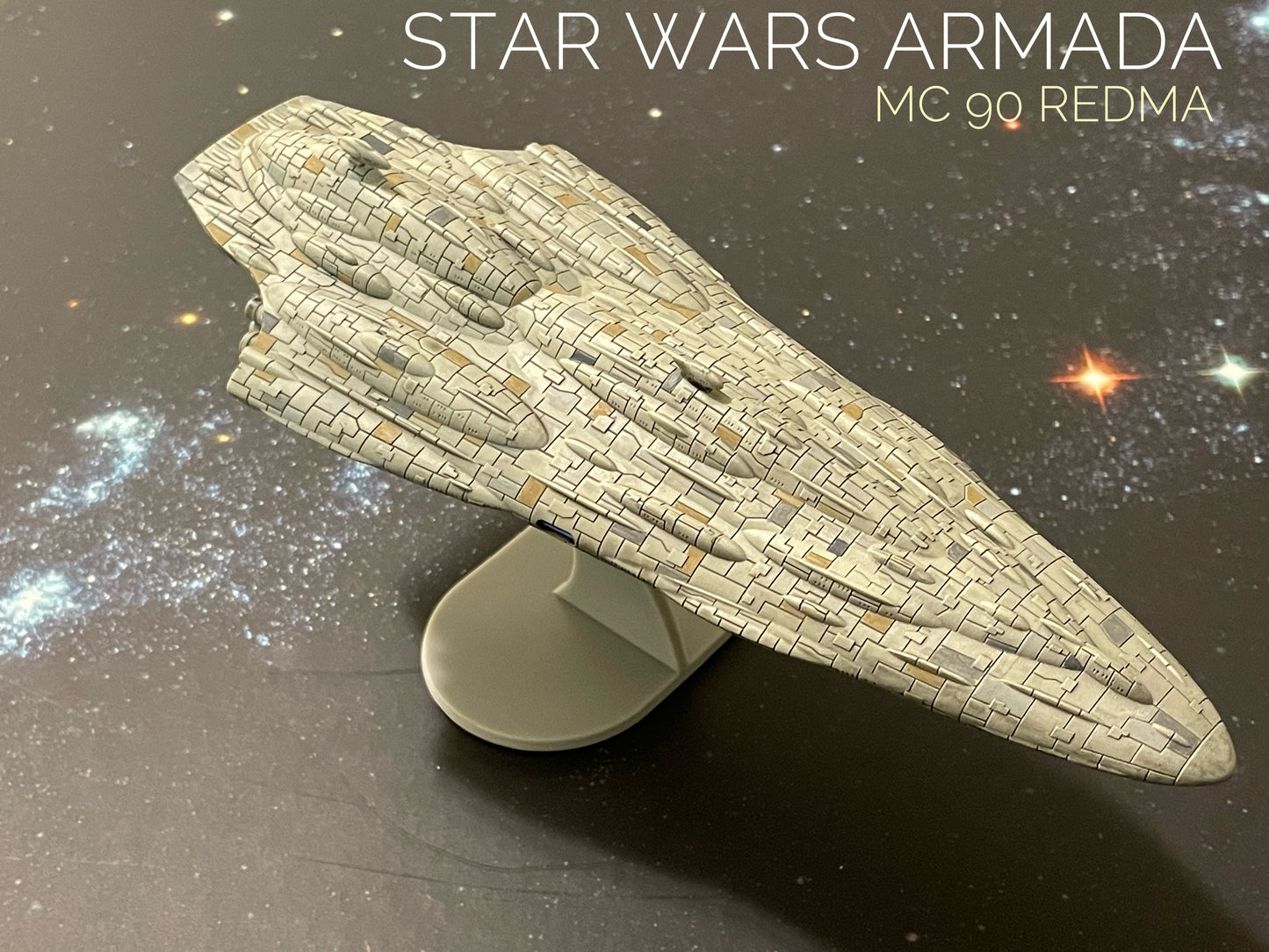 Star Wars Armada RAW UNPainted MC80b & MC90 Redma/Galactic Voyager 3D 12k HiRes