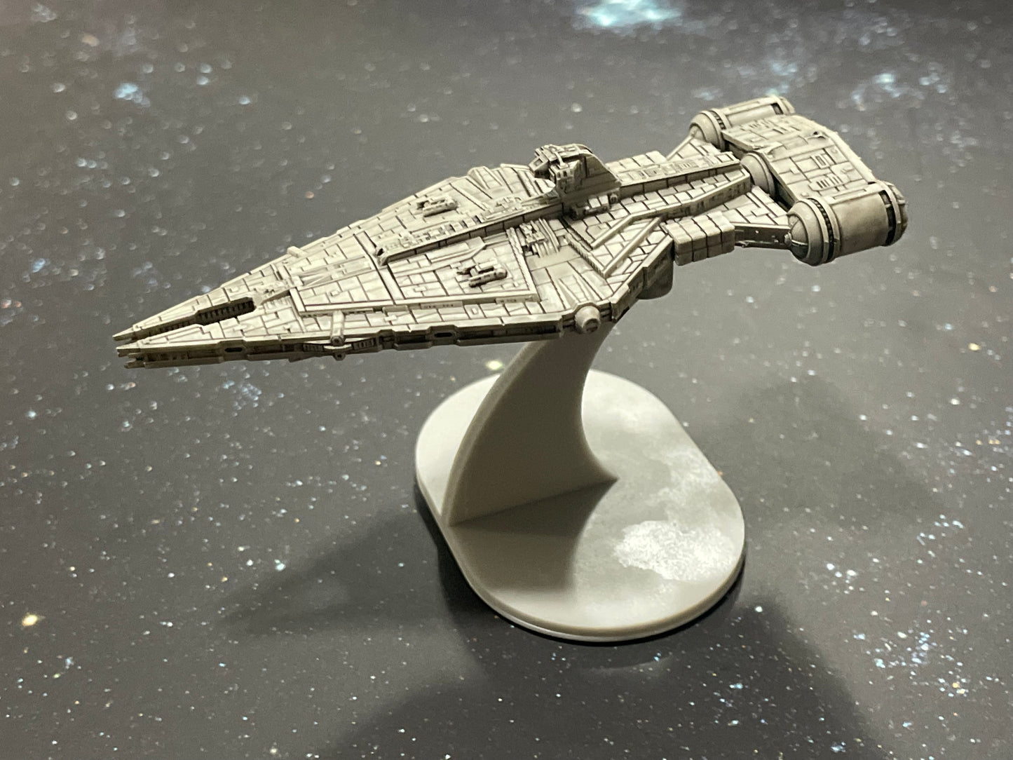 Star Wars Armada 5” UNPAINTED Mandalorian 546 Arquitens Command Cruiser 3DResin