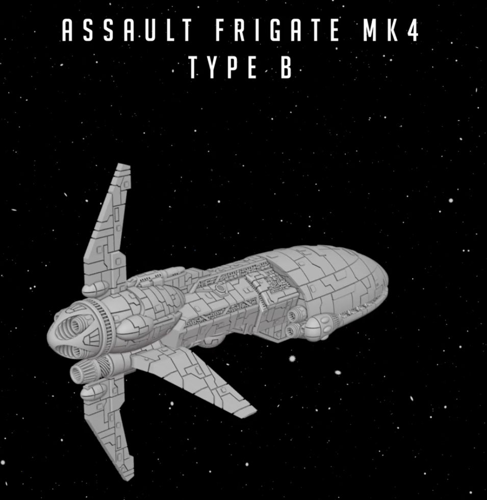 Star Wars Armada Rebel Assault Frigate MK4  Fully Hand Painted 3DResin Fan art