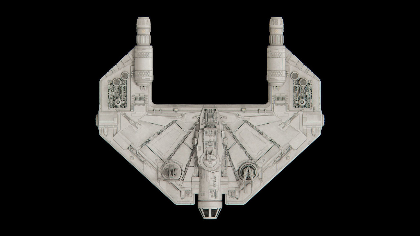 Star Wars X-Wing 1/270 Corellian YT-3100 cargo class freighter SWTOR 12k 3D Raw/Unpainted or Hand-Painted