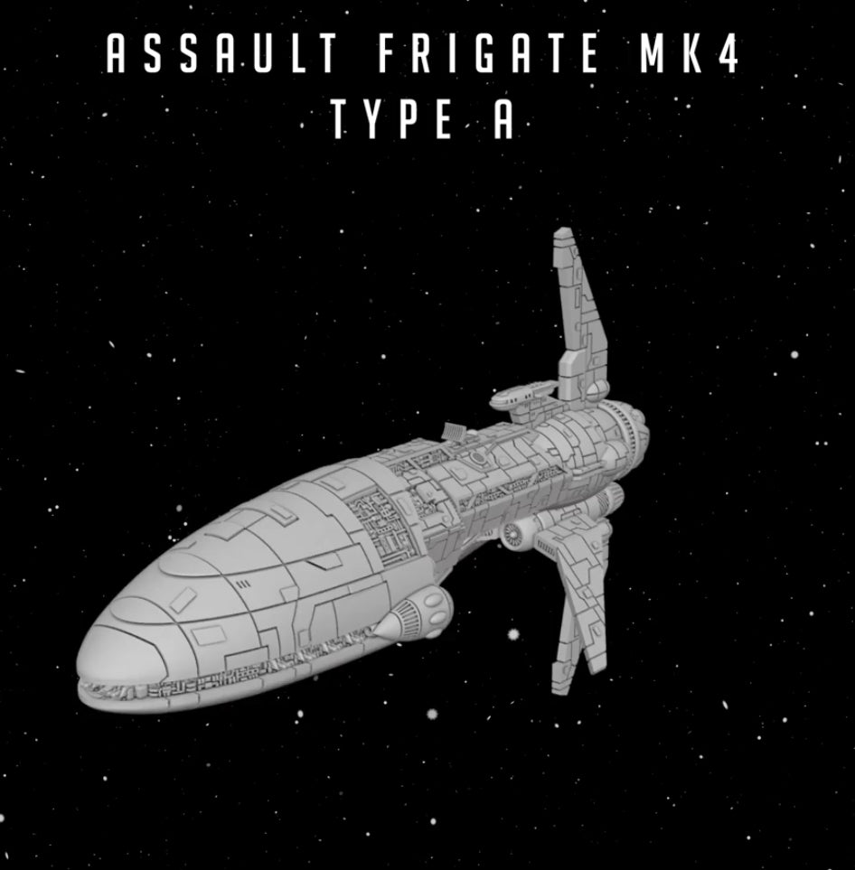 Star Wars Armada Rebel Assault Frigate MK4 RAW UNPainted 3DResin Fan art