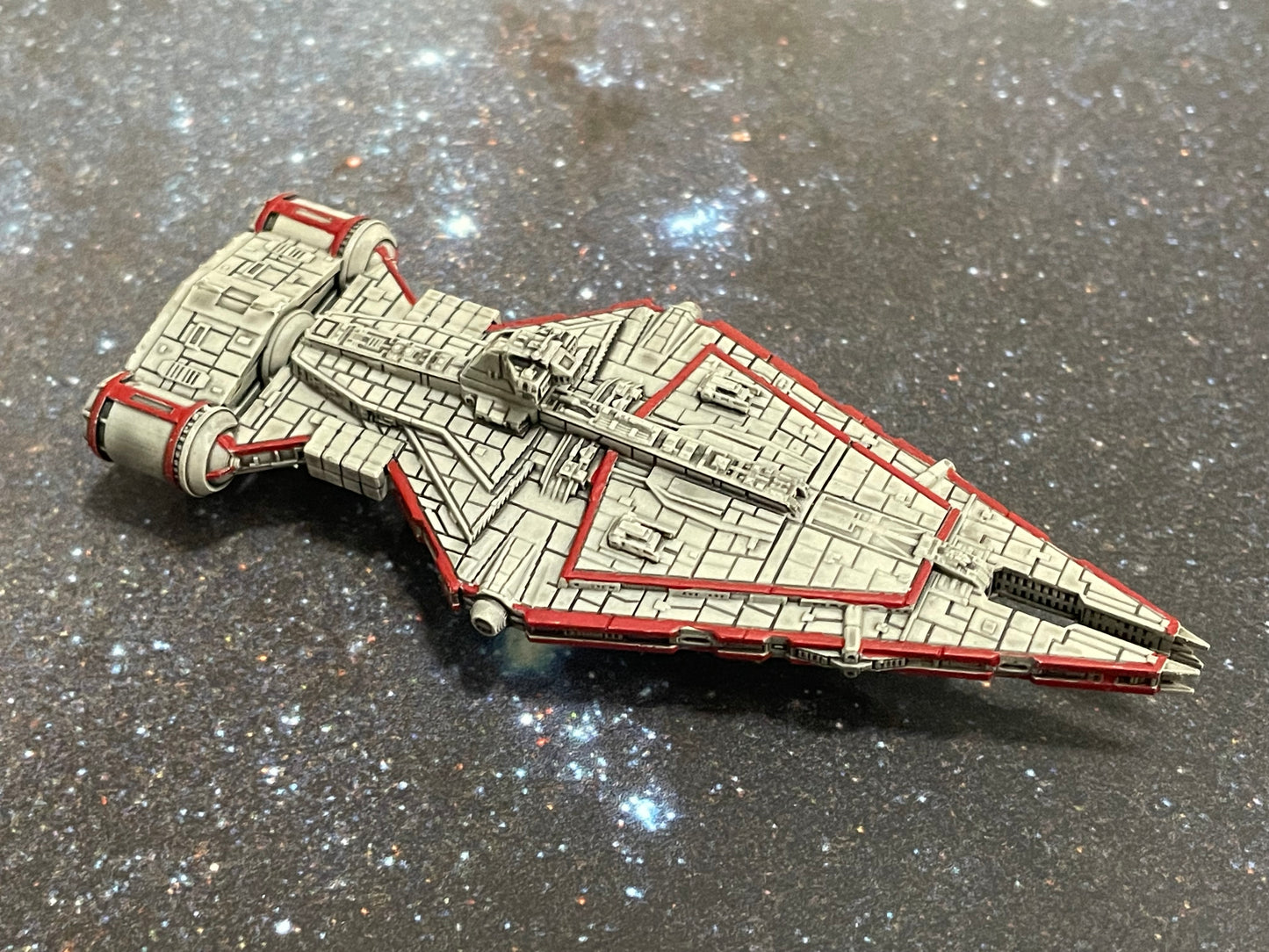 Star Wars Armada 5” UNPAINTED Mandalorian 546 Arquitens Command Cruiser 3DResin