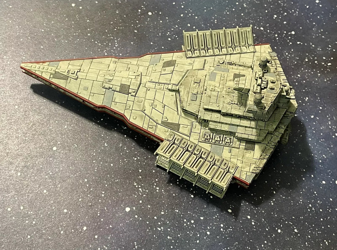 Star Wars Armada PAINTED Victory Imperial Star Destroyer 12k 3D Print Fan Art