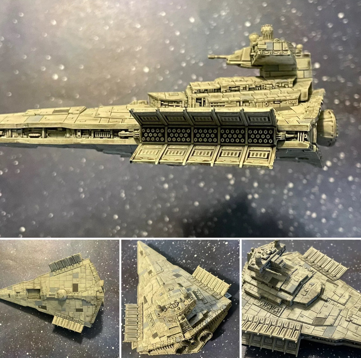 Star Wars Armada Victory Imperial Star Destroyer 12k 3D Print Fan Art Hand-Painted or raw