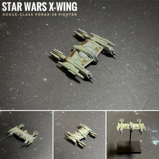 Star Wars X-Wing 1/270 CIS/Scum Rogue-Class Porax-38 Fighter 14k 3D Painted or Raw