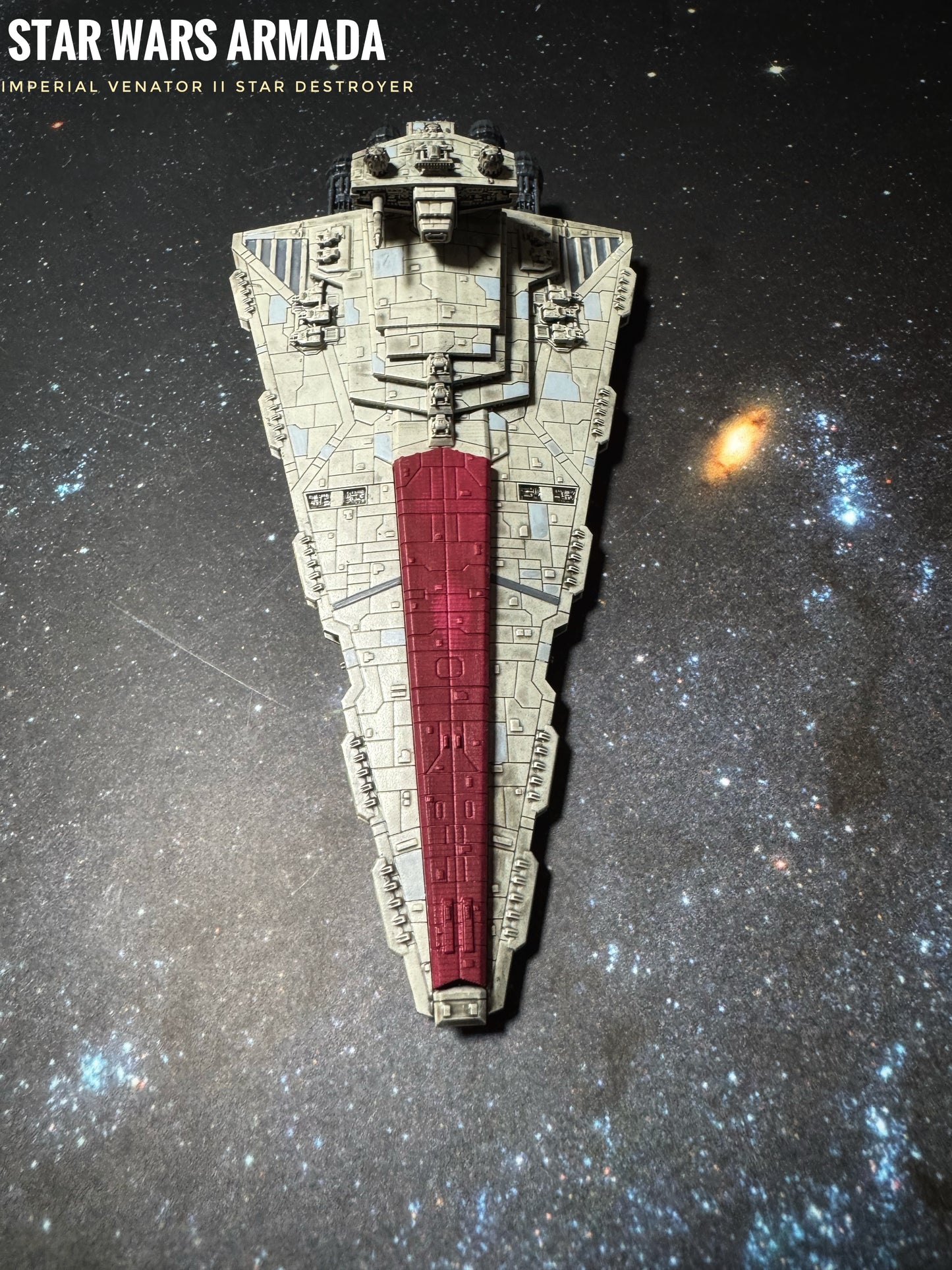 Star Wars Armada IMPERIAL Refit I or II VENATOR 7”L Model 3D UV 14k Hi-Res Resin Print