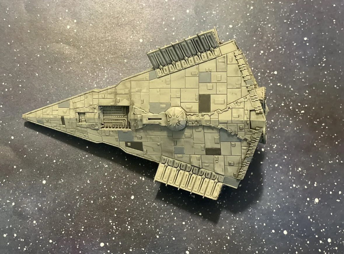 Star Wars Armada PAINTED Victory Imperial Star Destroyer 12k 3D Print Fan Art