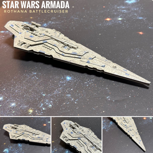 Star Wars Armada Rothana Battlecruiser OR Carrier 3D Print - Scale Ship Battles