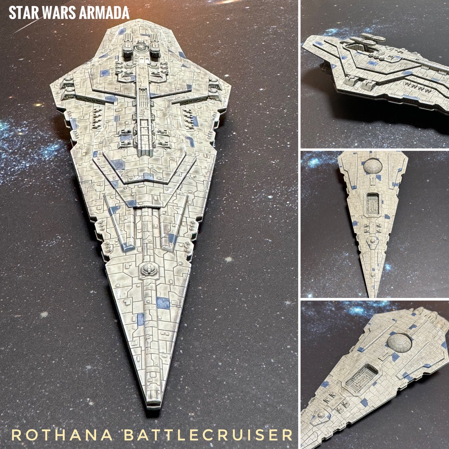 Star Wars Armada Rothana Battlecruiser OR Carrier 3D Print - Scale Ship Battles