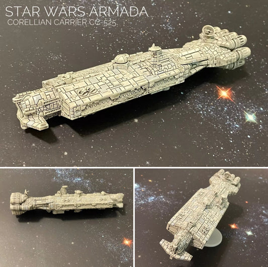 Star Wars Armada Corellian Carrier CC-525 FULLY Hand Paint 3DResin Print Fan art