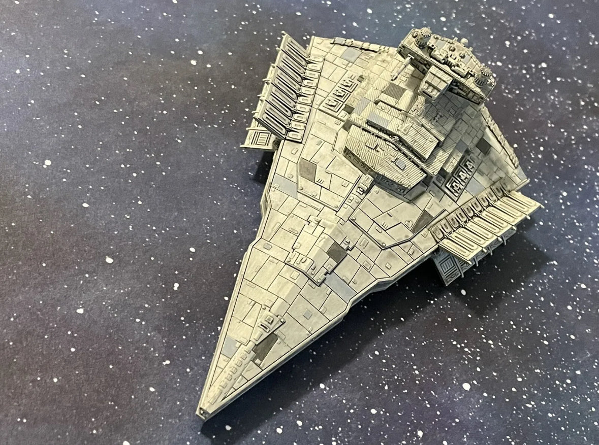 Star Wars Armada PAINTED Victory Imperial Star Destroyer 12k 3D Print Fan Art