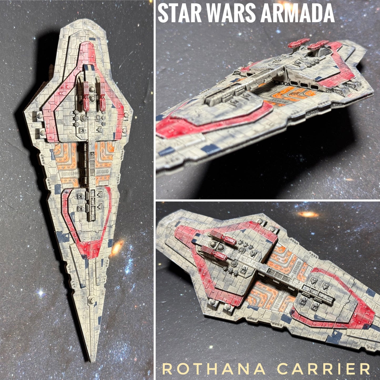 Star Wars Armada Rothana Battlecruiser OR Carrier 3D Print - Scale Ship Battles