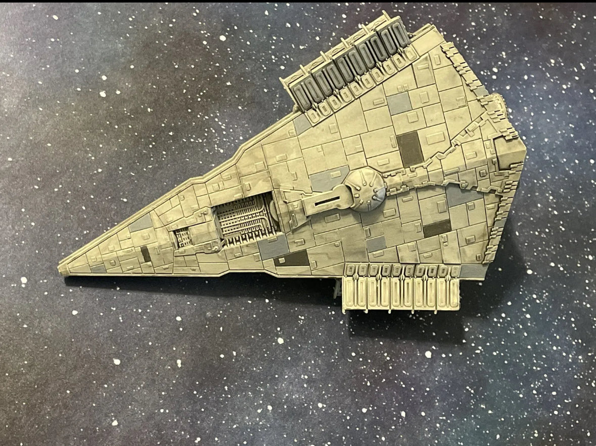 Star Wars Armada PAINTED Victory Imperial Star Destroyer 12k 3D Print Fan Art