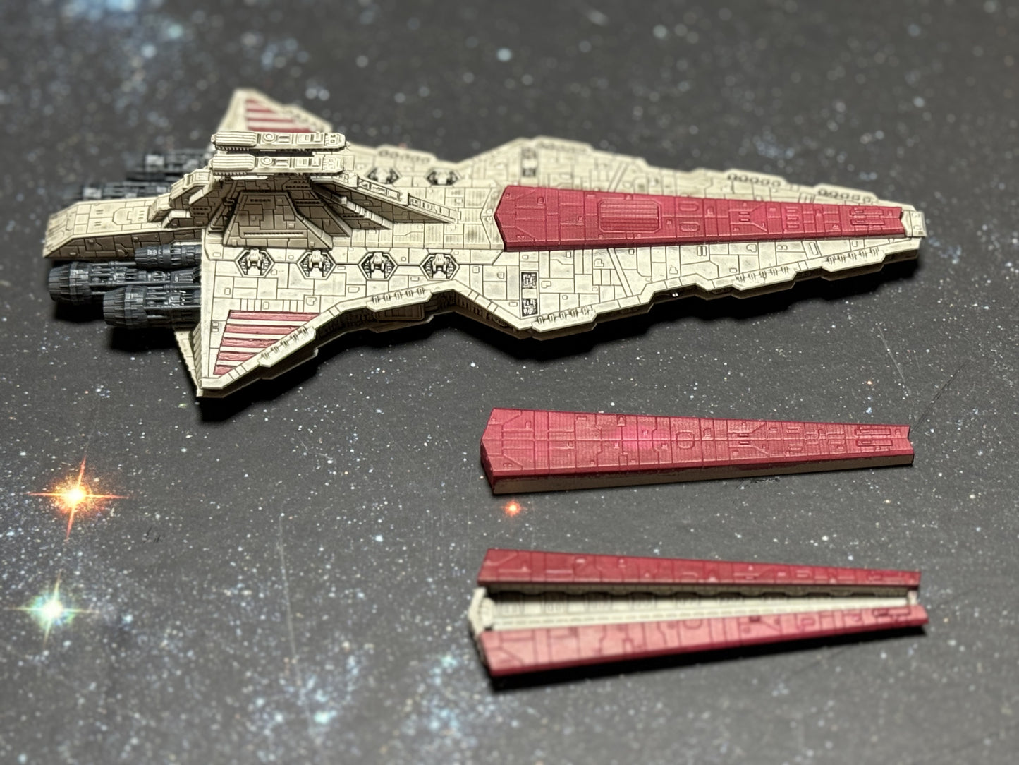 Star Wars Armada VENATOR 7”L Model 3D UV Resin Print Ship Battles X-wing