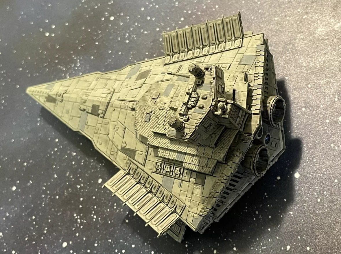 Star Wars Armada Victory Imperial Star Destroyer 12k 3D Print Fan Art Hand-Painted or raw