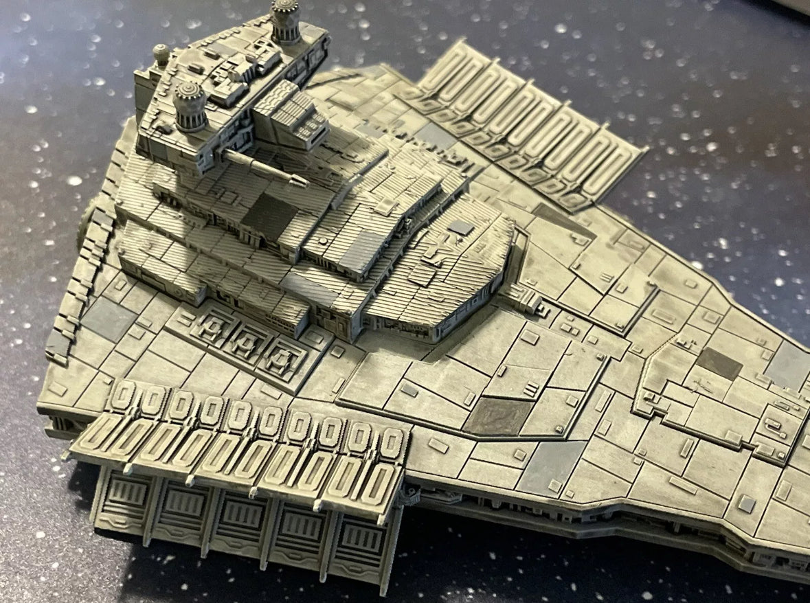 Star Wars Armada Victory Imperial Star Destroyer 12k 3D Print Fan Art Hand-Painted or raw