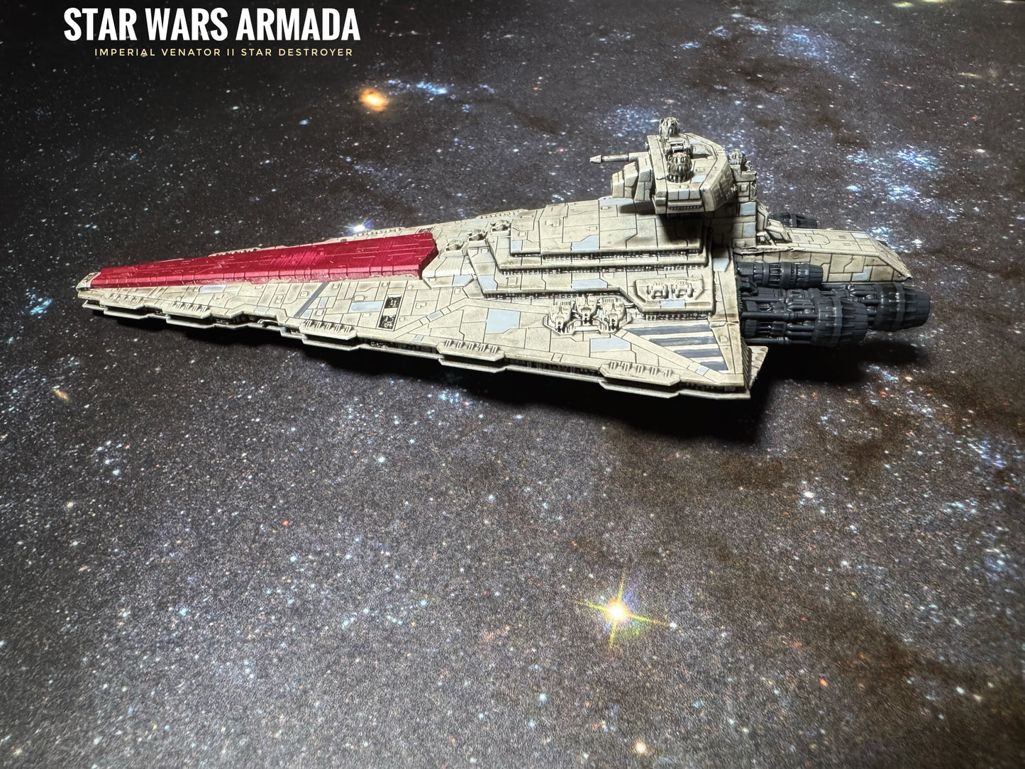 Star Wars Armada IMPERIAL Refit I or II VENATOR 7”L Model 3D UV 14k Hi-Res Resin Print