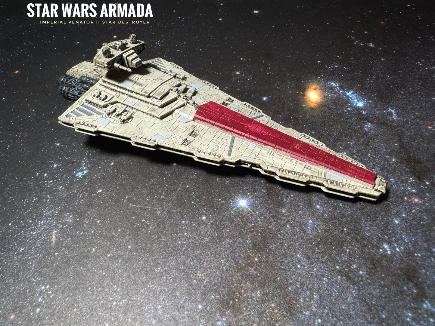 Star Wars Armada IMPERIAL Refit I or II VENATOR 7”L Model 3D UV 14k Hi-Res Resin Print