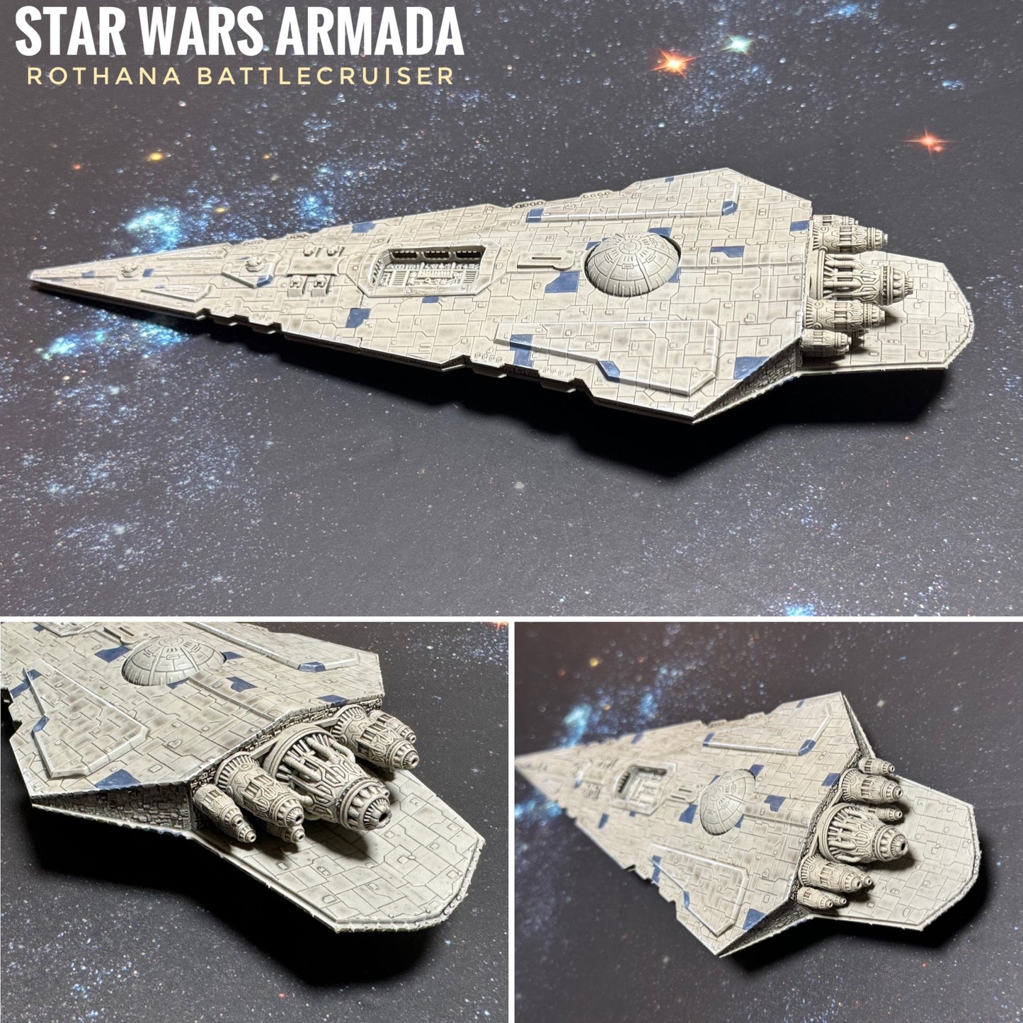 Star Wars Armada Rothana Battlecruiser OR Carrier 3D Print - Scale Ship Battles