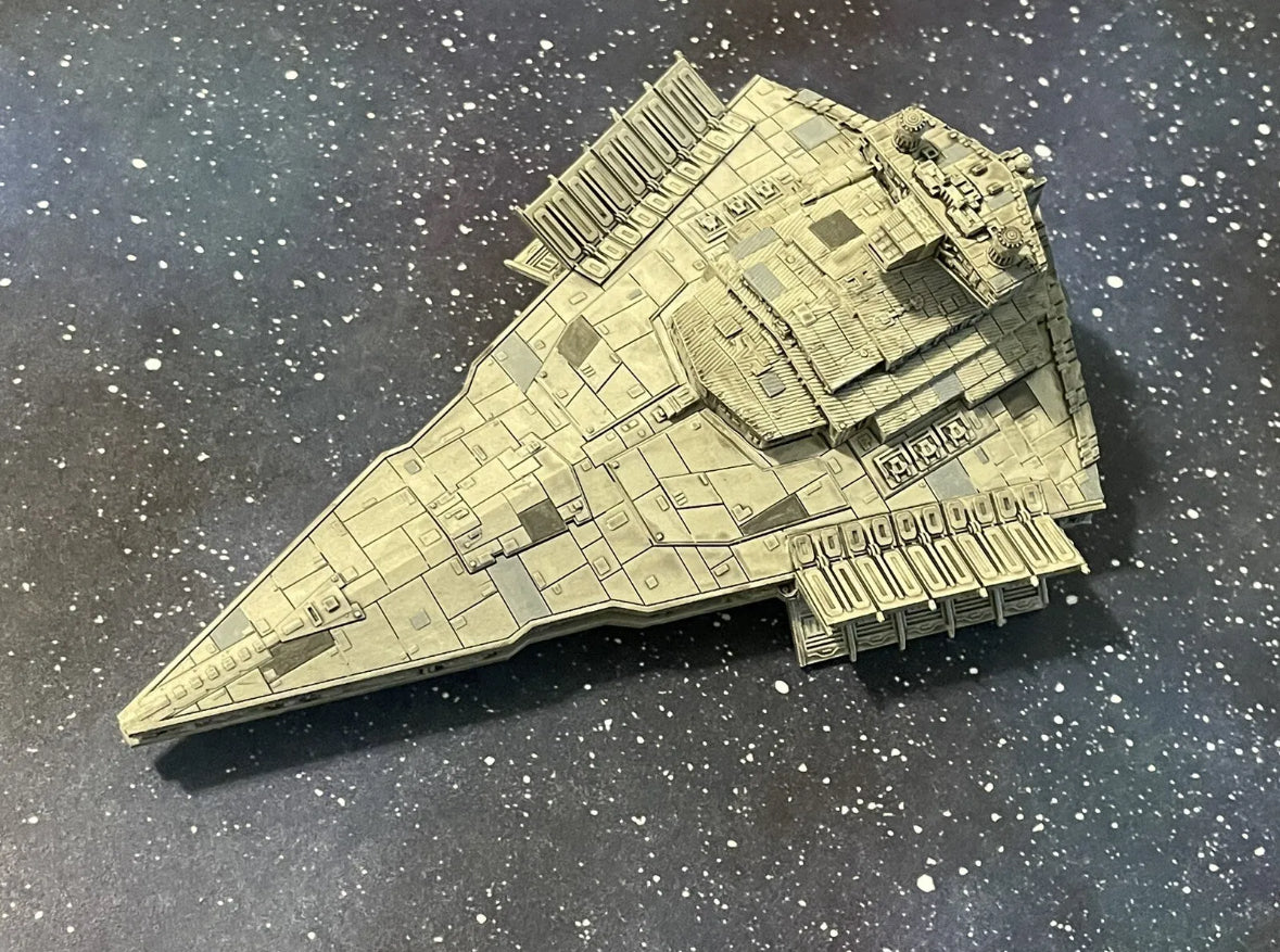 Star Wars Armada Victory Imperial Star Destroyer 12k 3D Print Fan Art Hand-Painted or raw