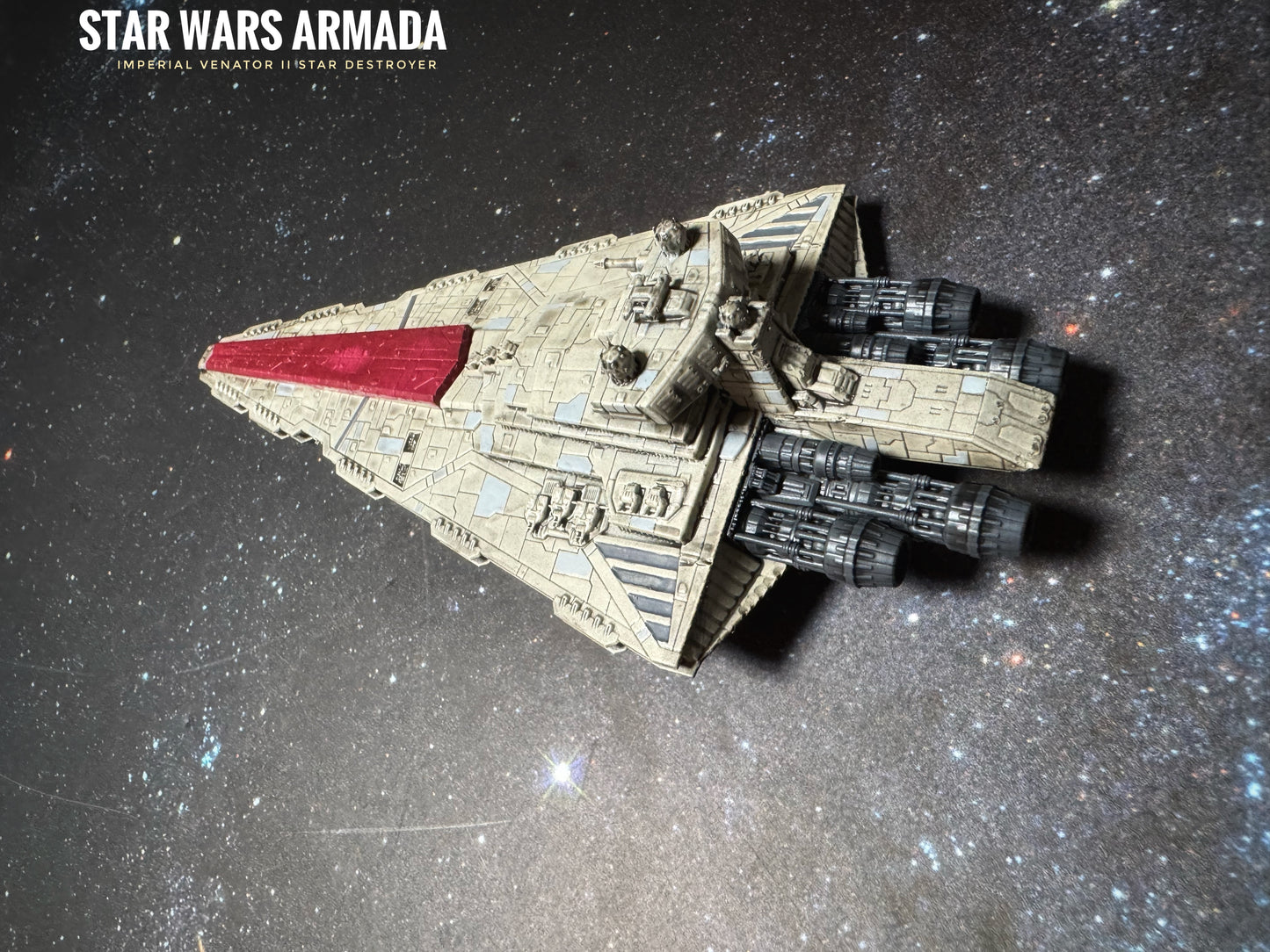 Star Wars Armada IMPERIAL Refit I or II VENATOR 7”L Model 3D UV 14k Hi-Res Resin Print