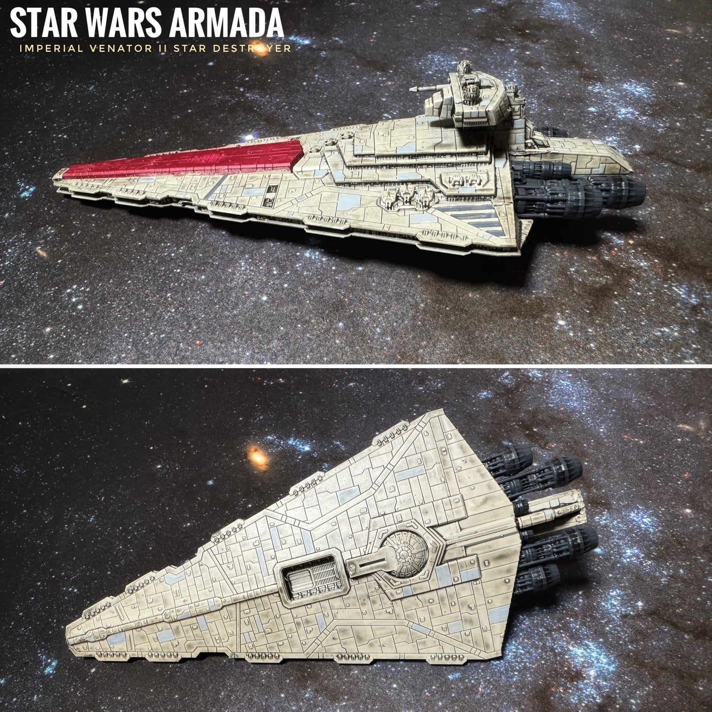 Star Wars Armada IMPERIAL Refit I or II VENATOR 7”L Model 3D UV 14k Hi-Res Resin Print