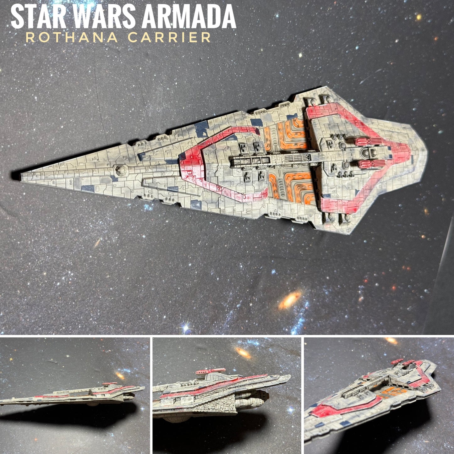 Star Wars Armada Rothana Battlecruiser OR Carrier 3D Print - Scale Ship Battles