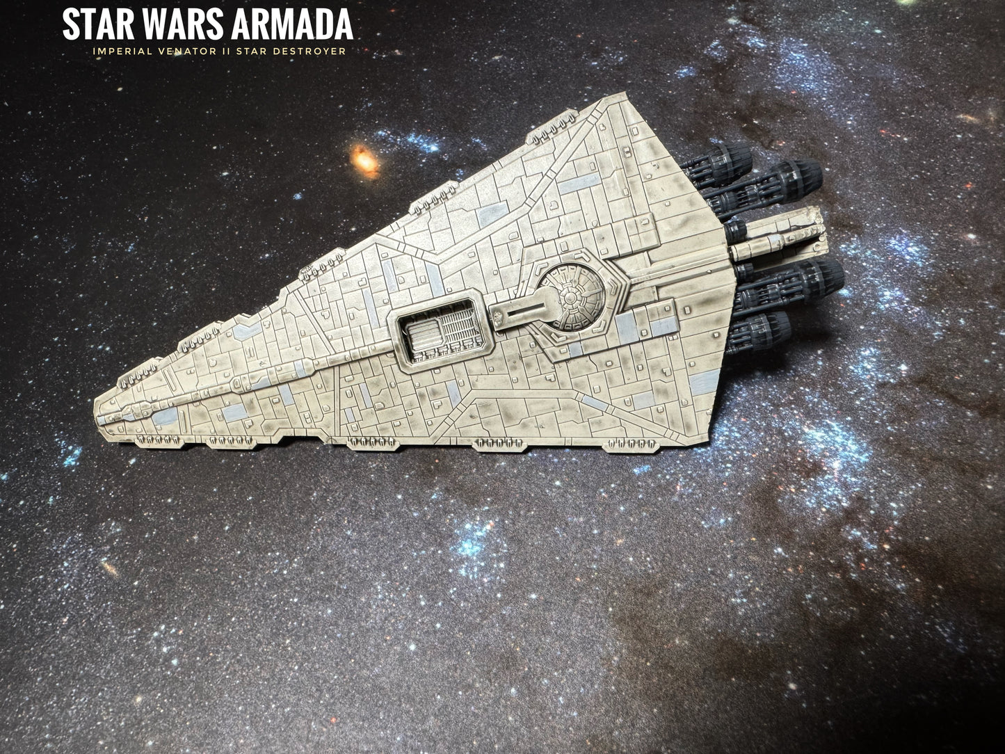 Star Wars Armada IMPERIAL Refit I or II VENATOR 7”L Model 3D UV 14k Hi-Res Resin Print