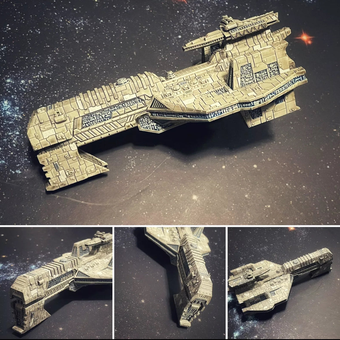 Star Wars Armada Mandalorian Keldabe-class Battleship Raw or PAINTED 3D Resin Print