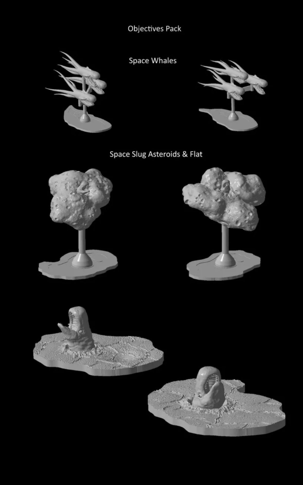 Star Wars Armada Asteroids, Debris Pack, Imperial Armed Station PAINTED or RAW 3D Print