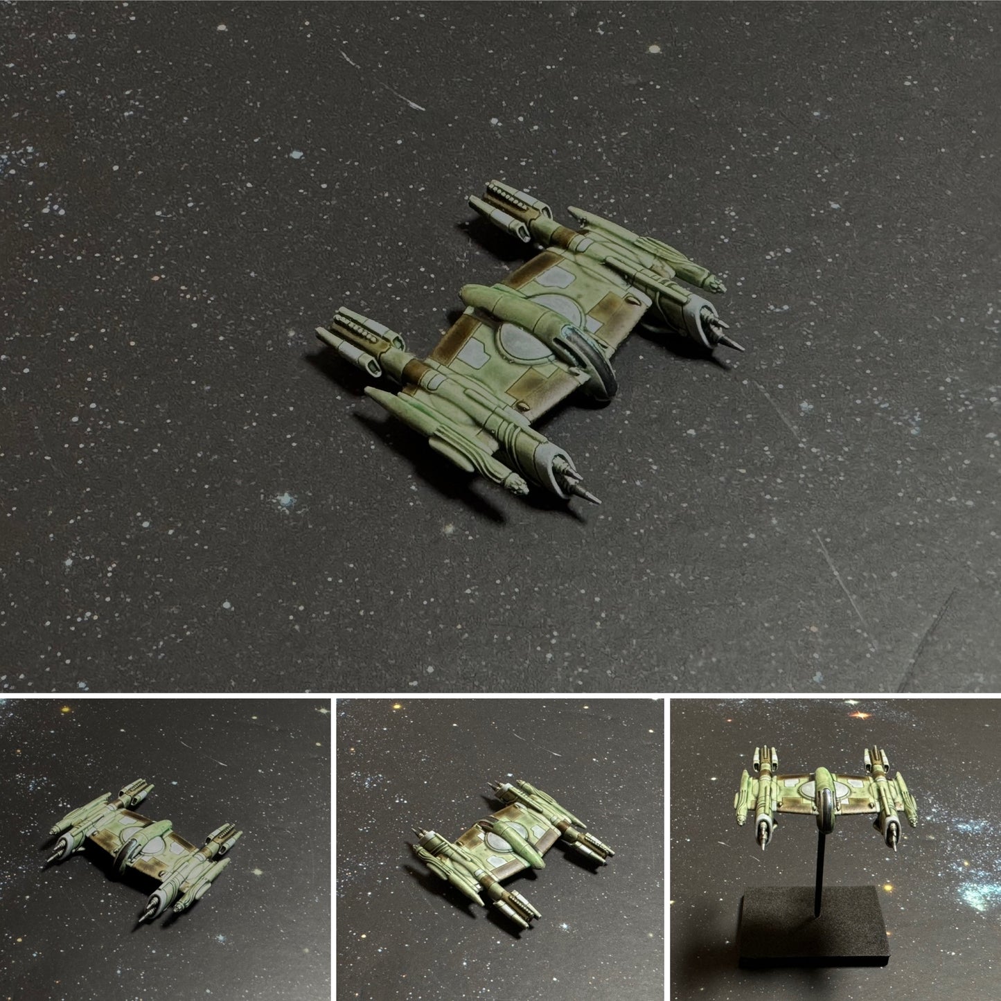 Star Wars X-Wing 1/270 CIS/Scum Rogue-Class Porax-38 Fighter 14k 3D Painted or Raw