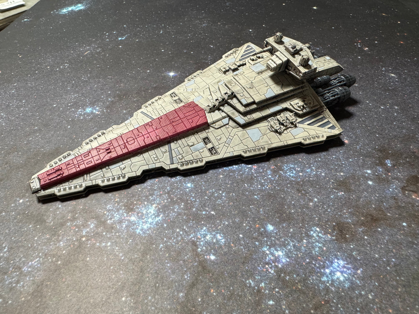 Star Wars Armada IMPERIAL Refit I or II VENATOR 7”L Model 3D UV 14k Hi-Res Resin Print