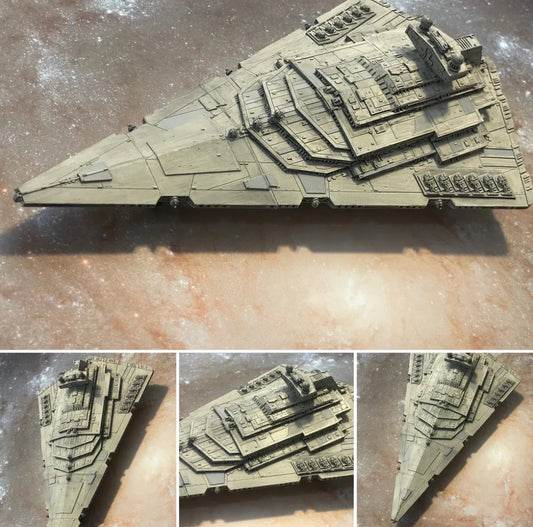 Star Wars Armada PAINTED 13” Allegiance Imperial Star Destroyer 12k 3D Print Fan