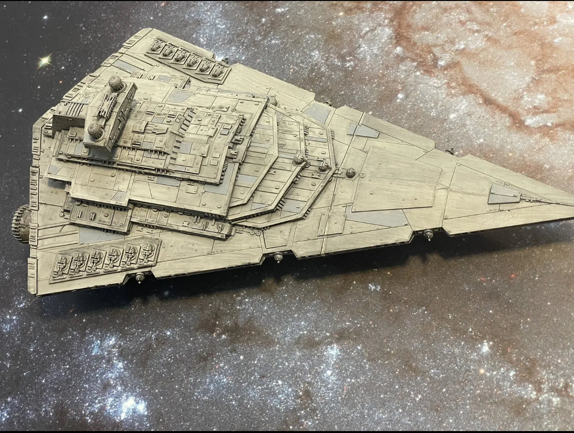 Star Wars Armada PAINTED 13” Allegiance Imperial Star Destroyer 12k 3D Print Fan