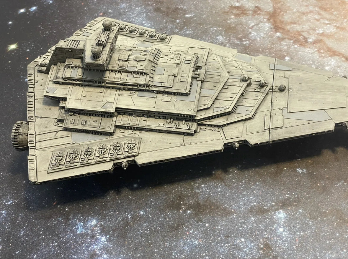 Star Wars Armada PAINTED 13” Allegiance Imperial Star Destroyer 12k 3D Print Fan