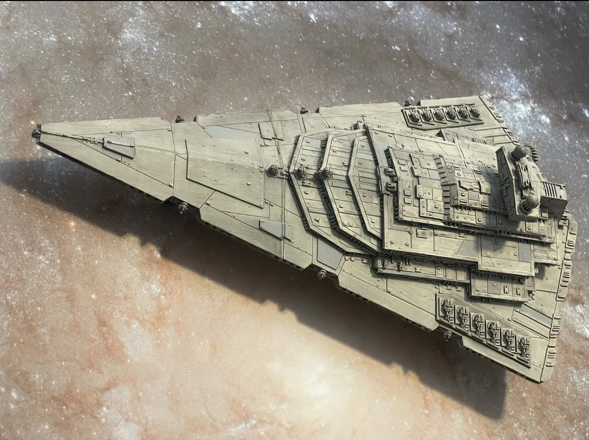 Star Wars Armada PAINTED 13” Allegiance Imperial Star Destroyer 12k 3D Print Fan