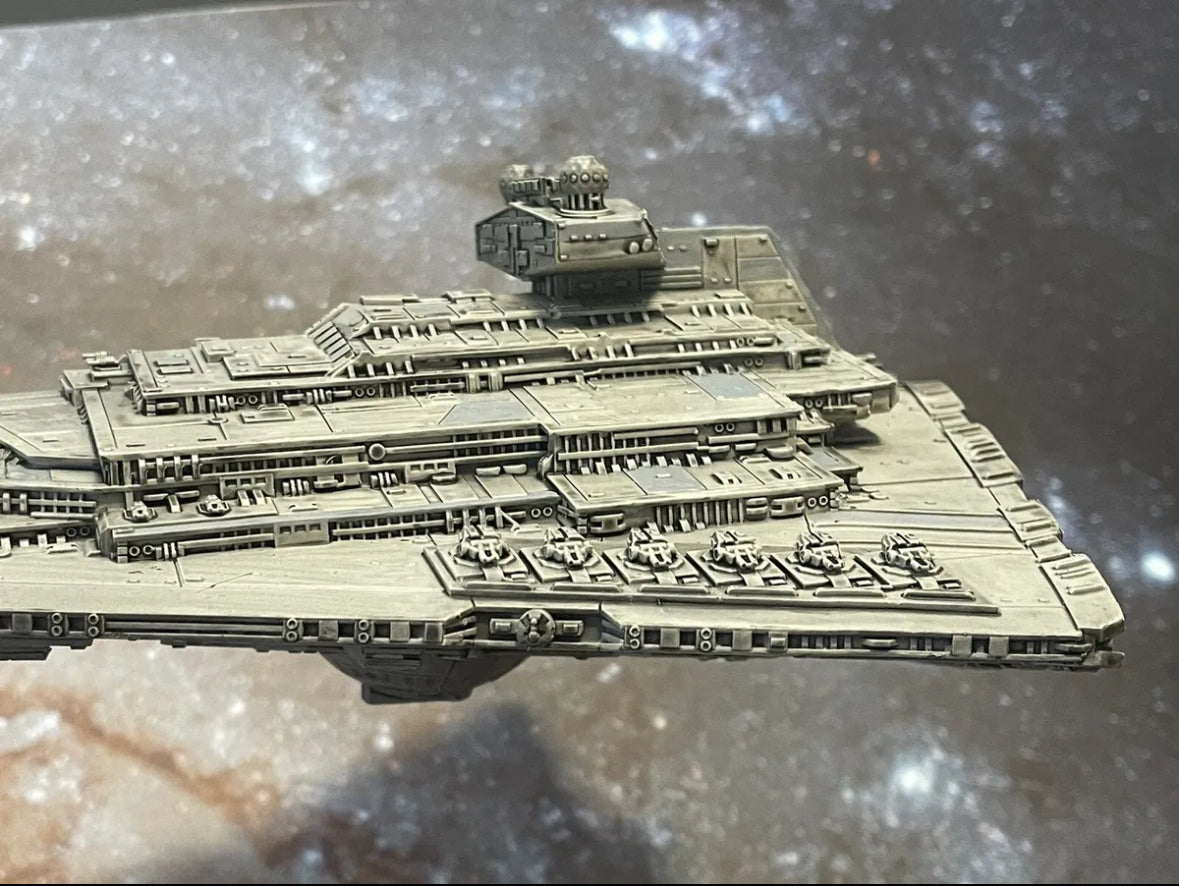 Star Wars Armada PAINTED 13” Allegiance Imperial Star Destroyer 12k 3D Print Fan